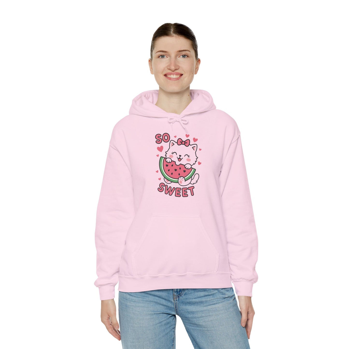 Cute Cat Watermelon Hoodie