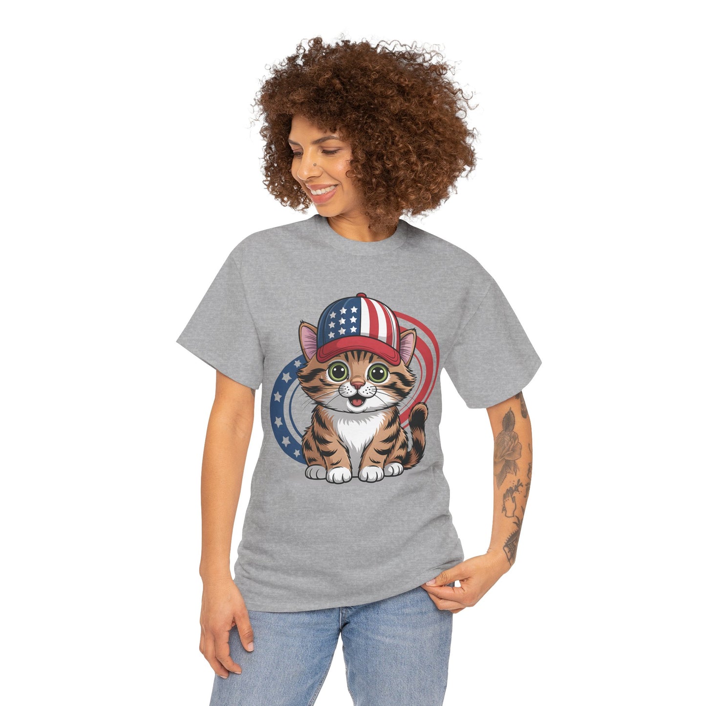 Patriotic Cat Tee