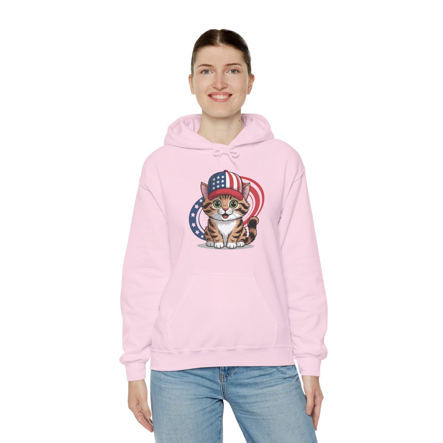 Patriotic Cat Hoodie