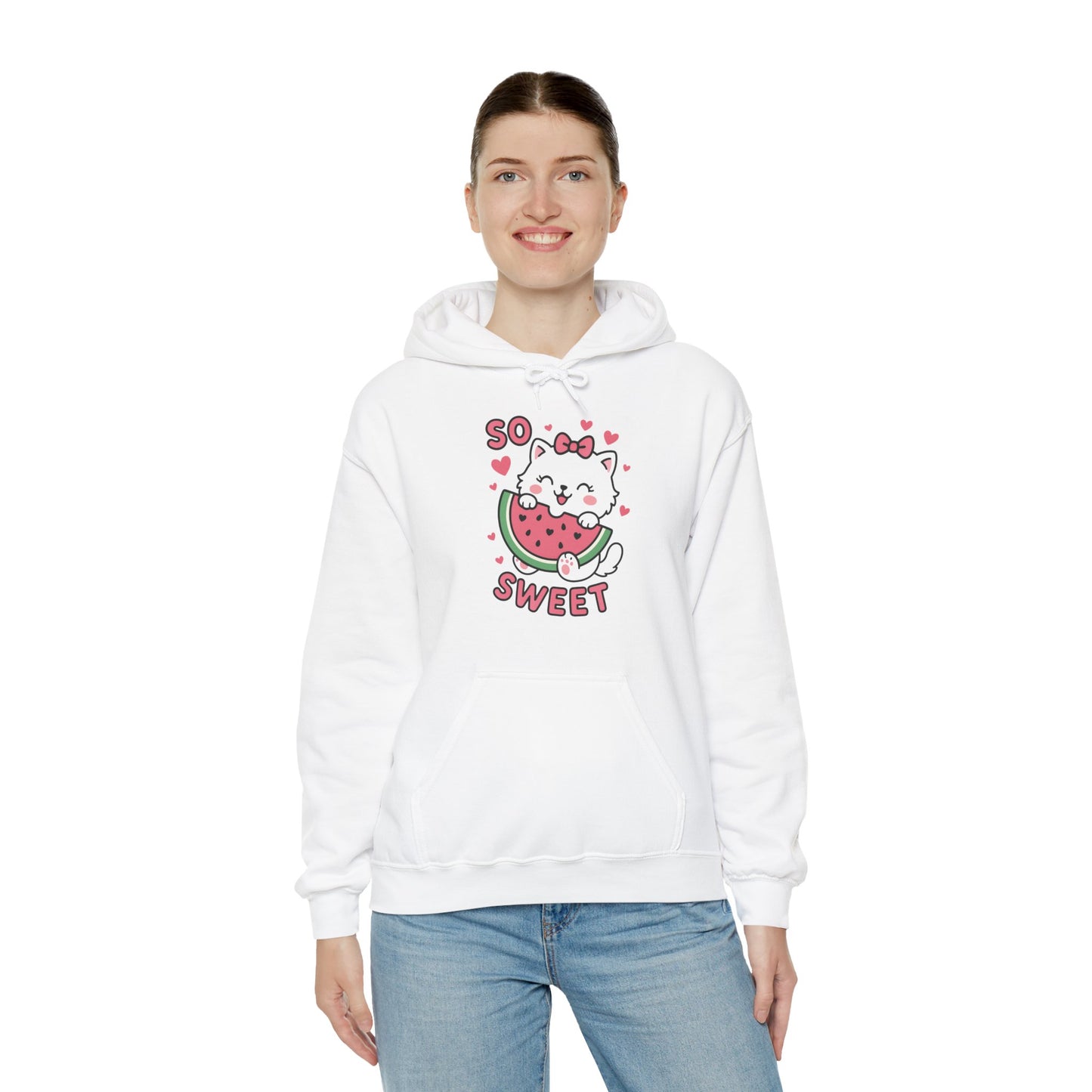 Cute Cat Watermelon Hoodie