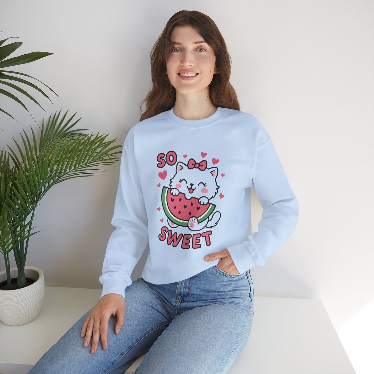 Cute Cat Watermelon Sweatshirt