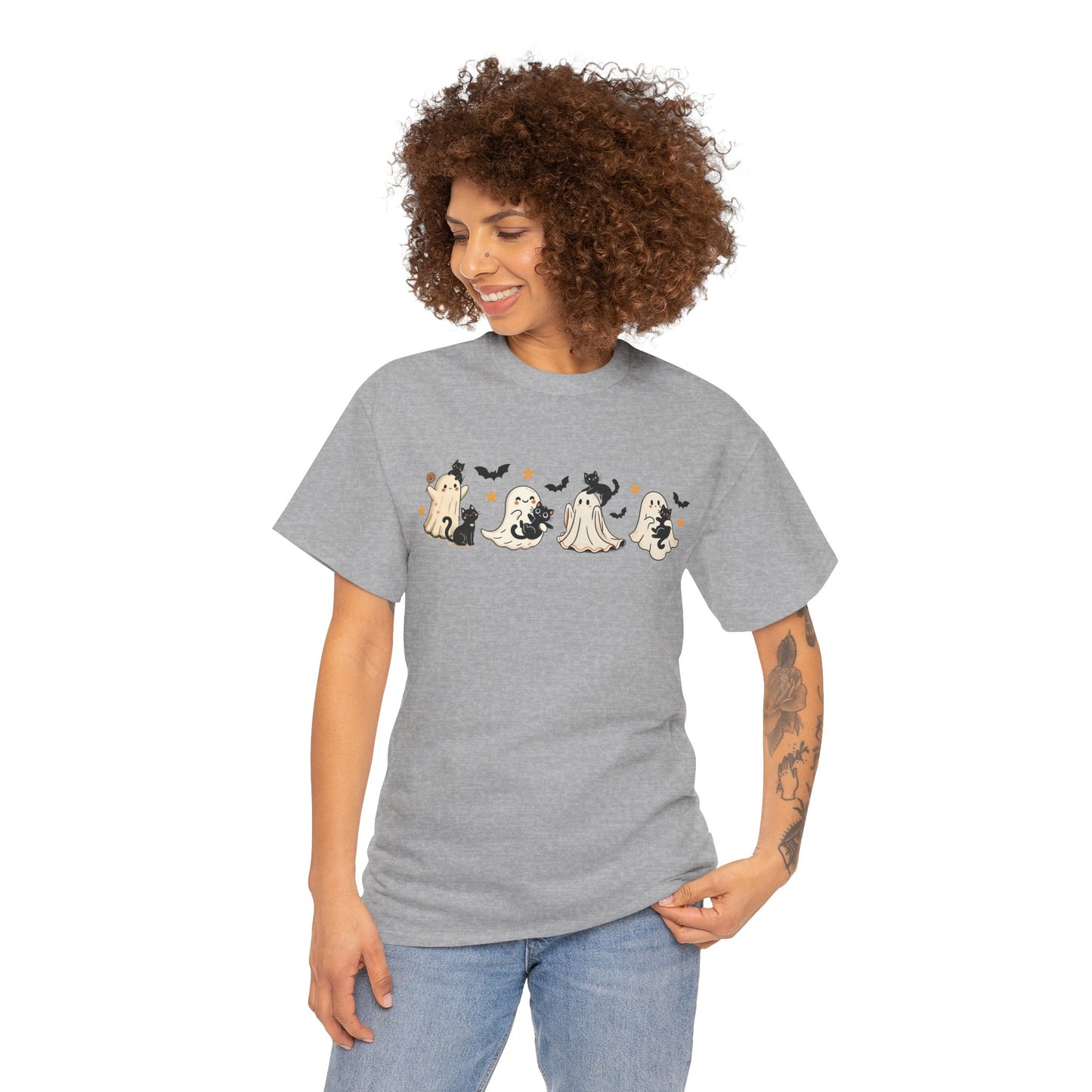 Ghost with Black Cats Tee