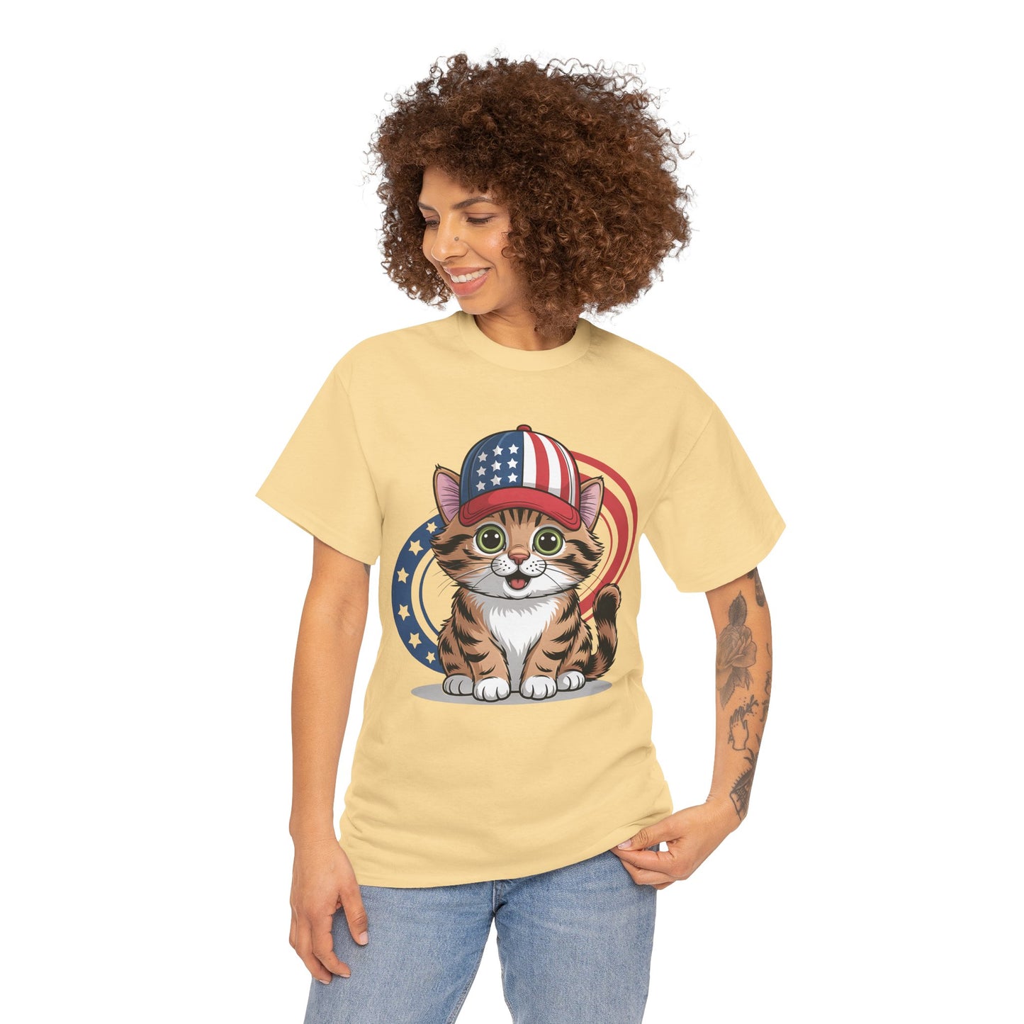 Patriotic Cat Tee