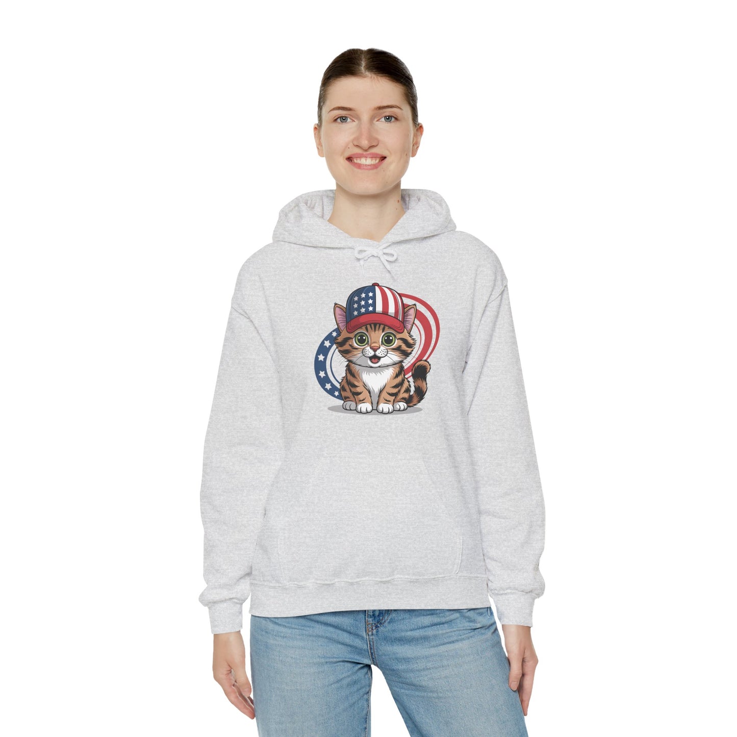 Patriotic Cat Hoodie