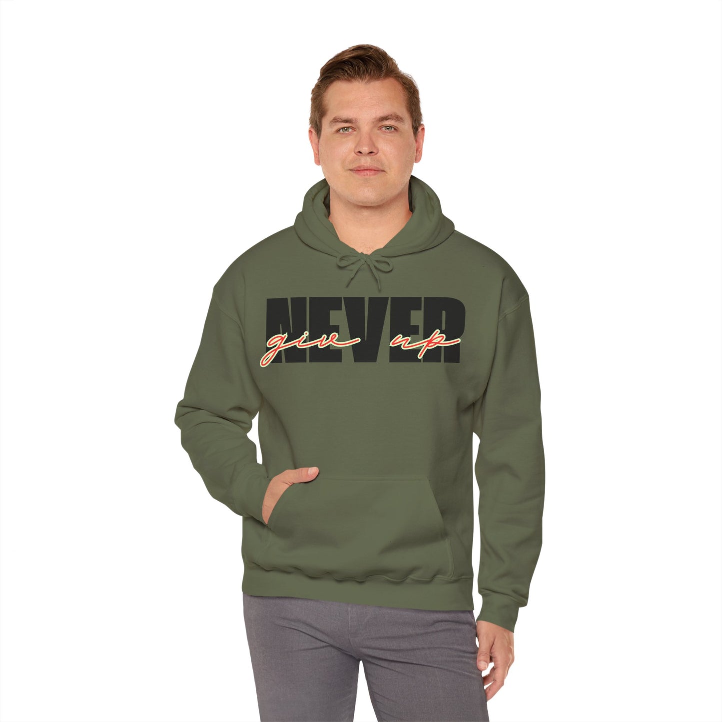 Never Give Up Hoodie – Unisex
