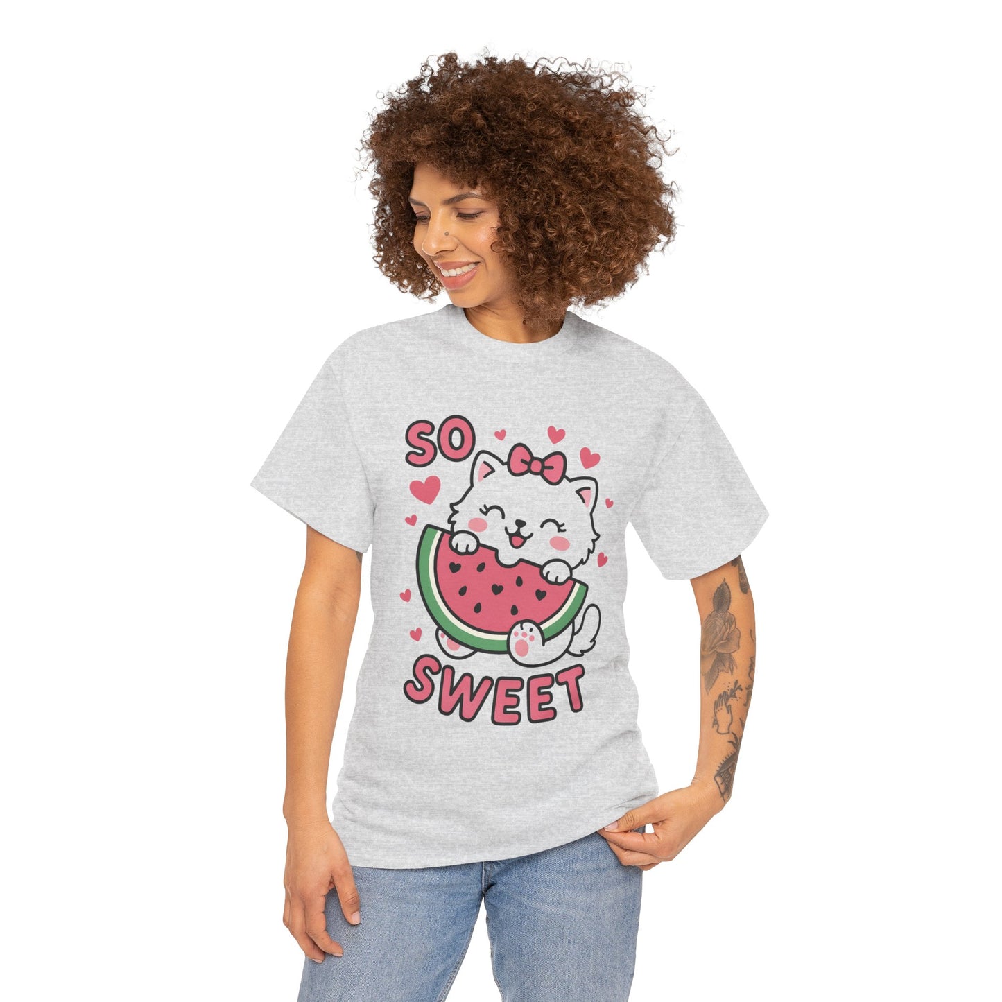 Cute Cat Watermelon Tee