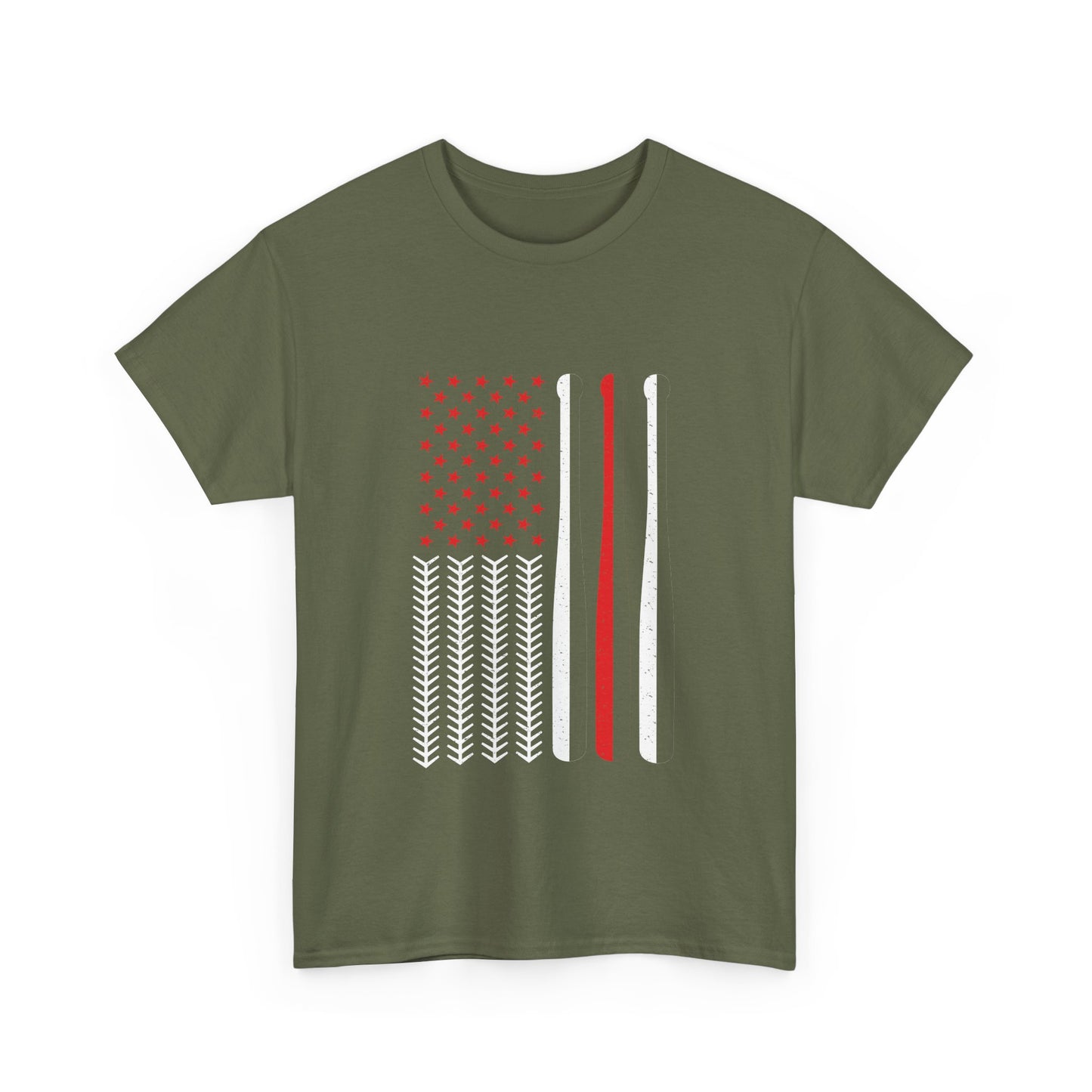Vintage Baseball American Flag Tee