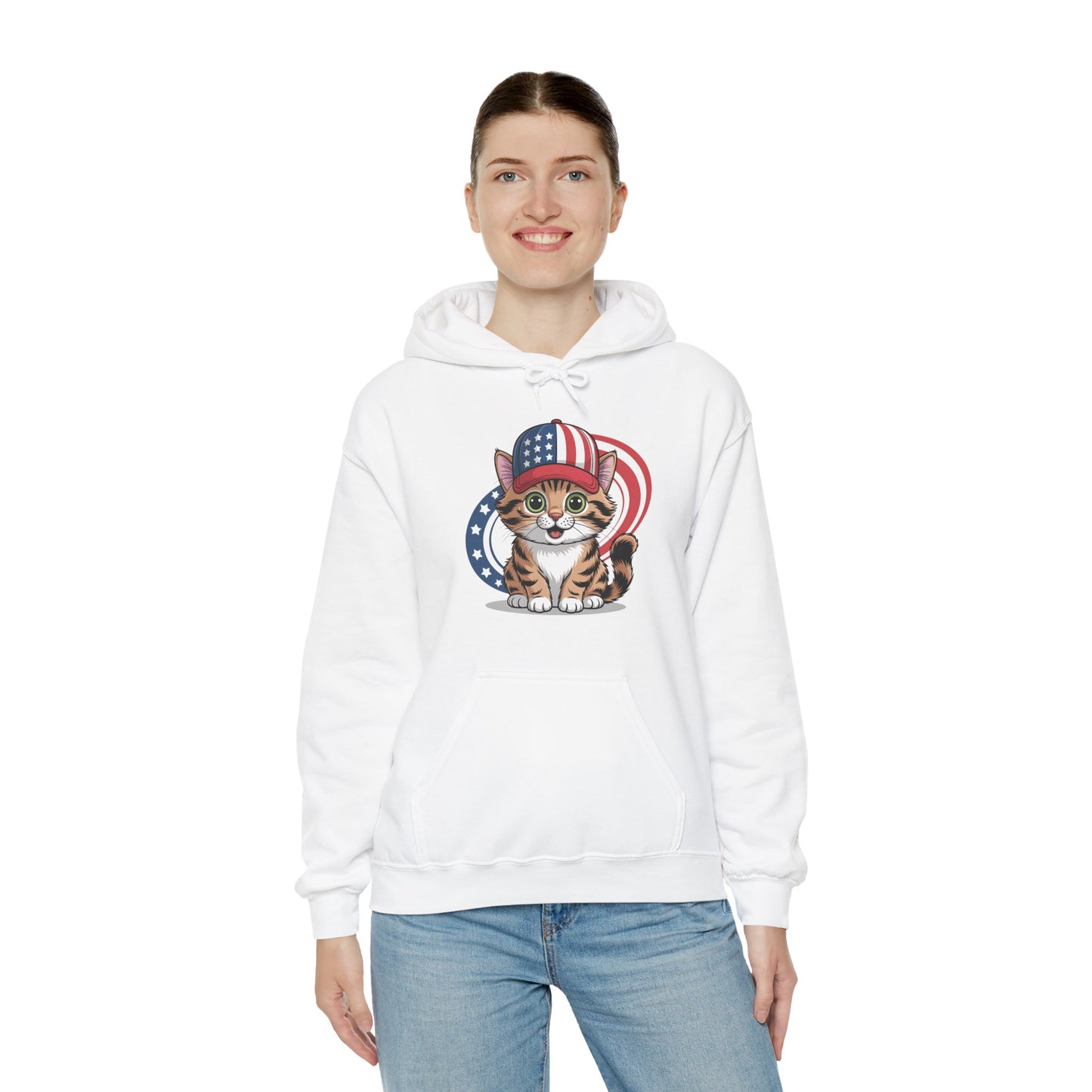 Patriotic Cat Hoodie
