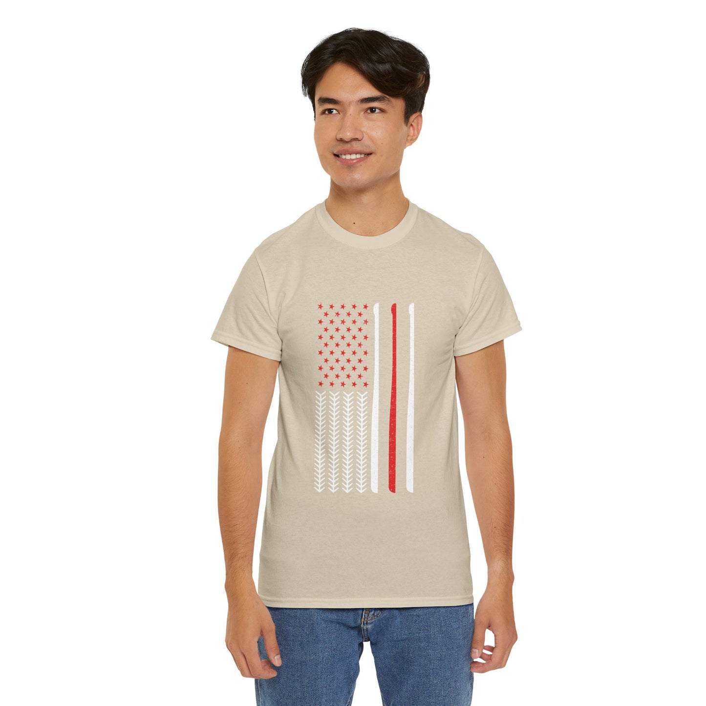 Vintage Baseball American Flag Tee