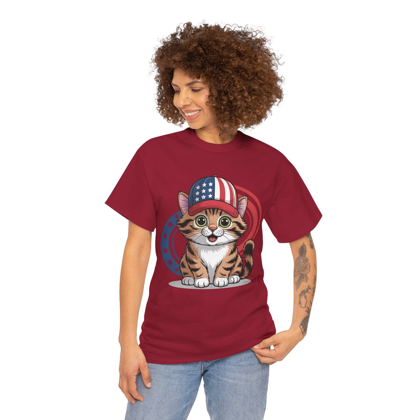 Patriotic Cat Tee