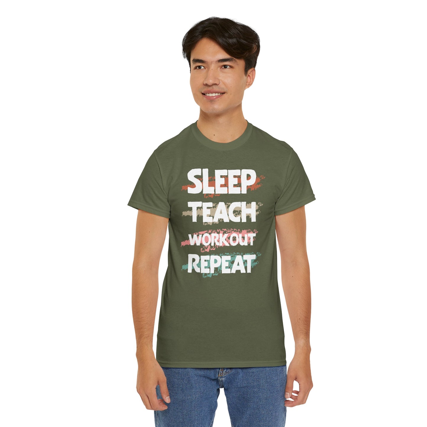 Sleep, Teach, Workout, Repeat Tee
