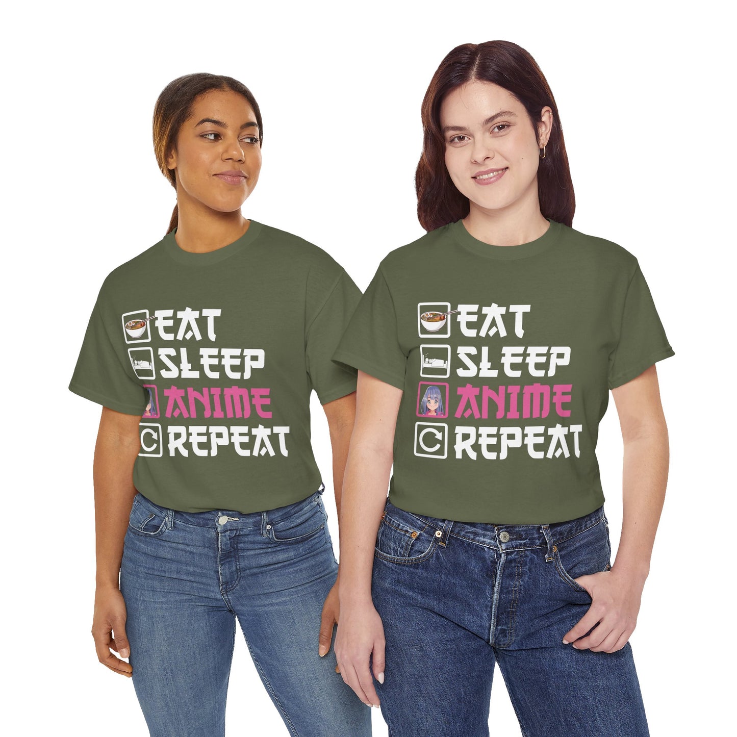 Eat Sleep Anime Repeat Tee