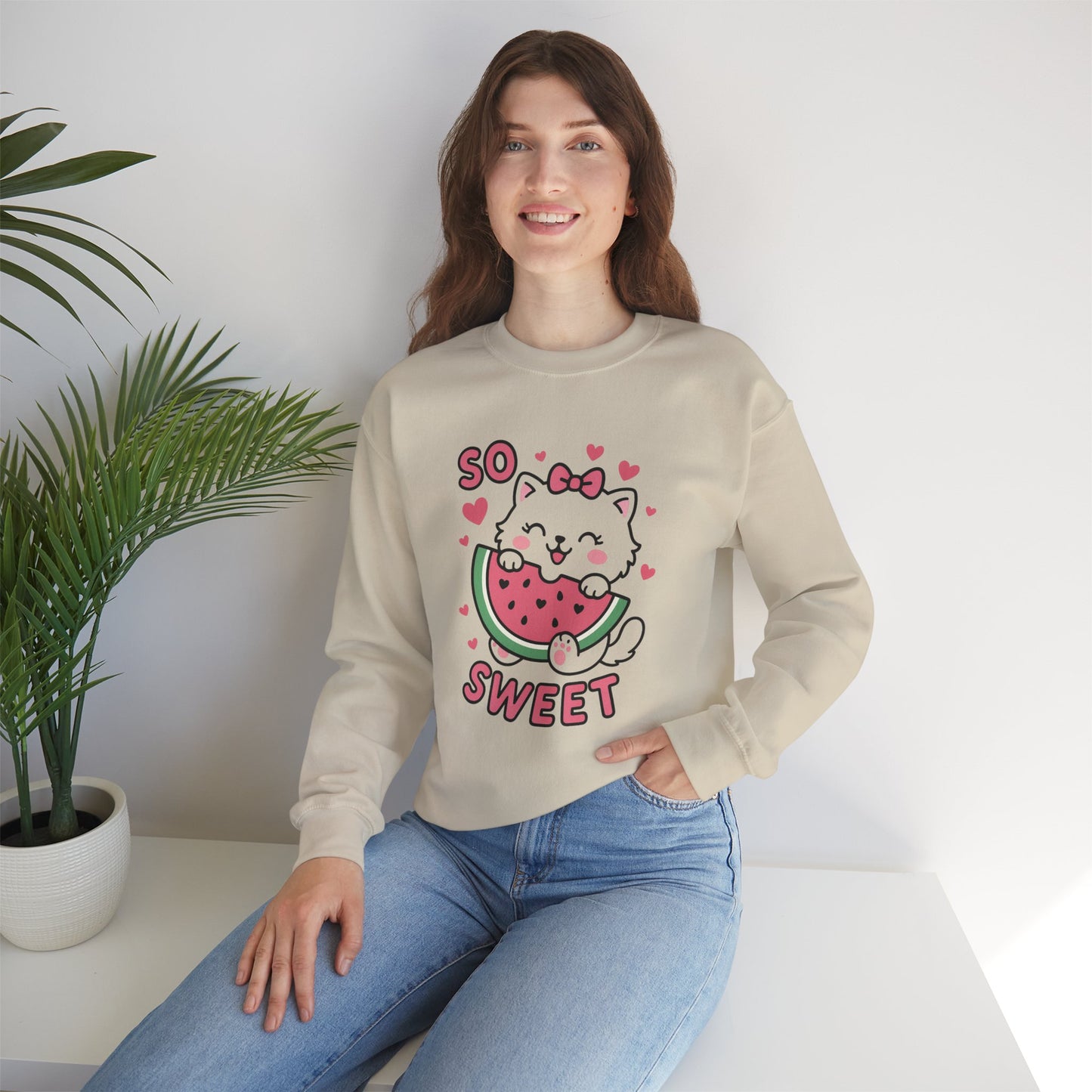 Cute Cat Watermelon Sweatshirt