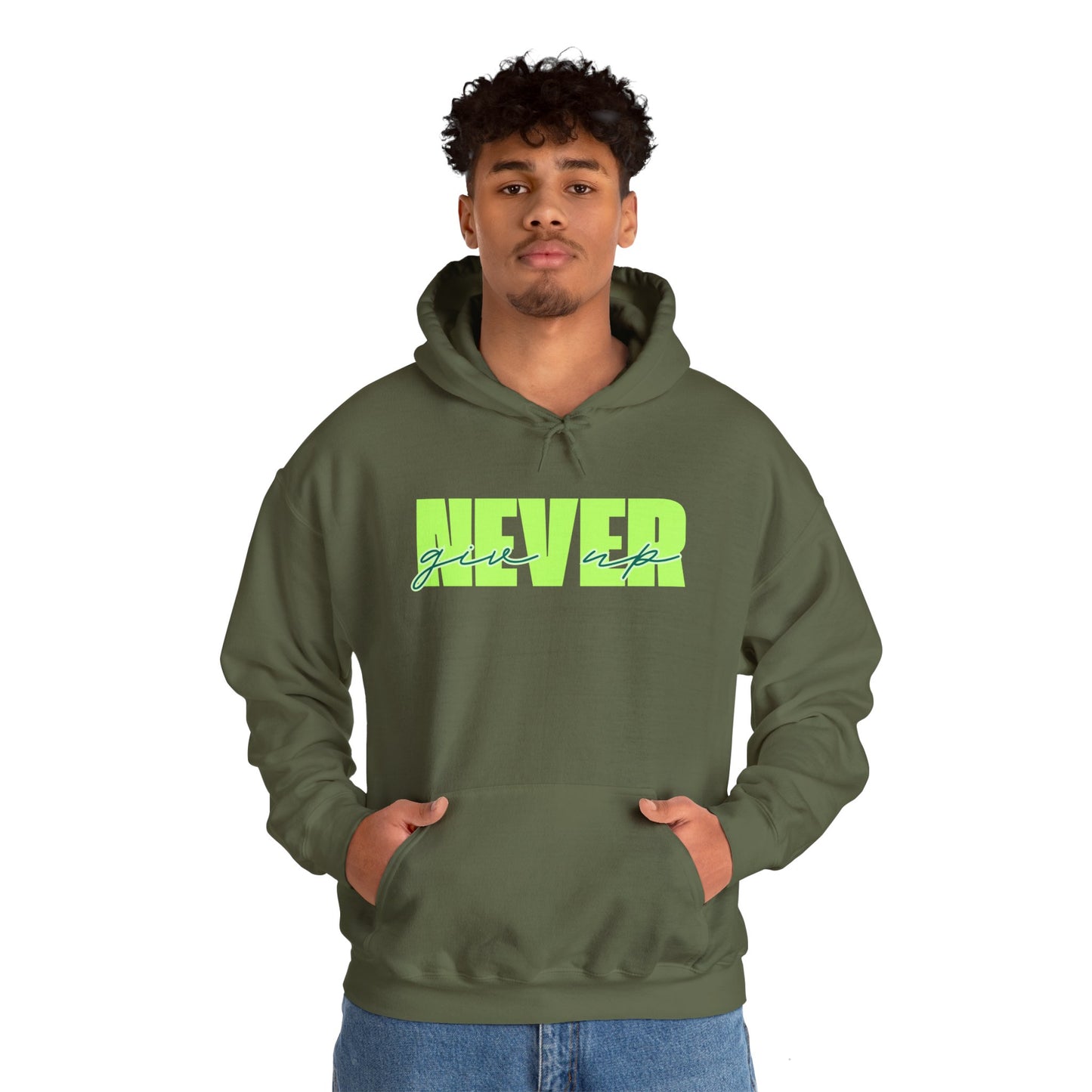 Never Give Up Hoodie – Unisex