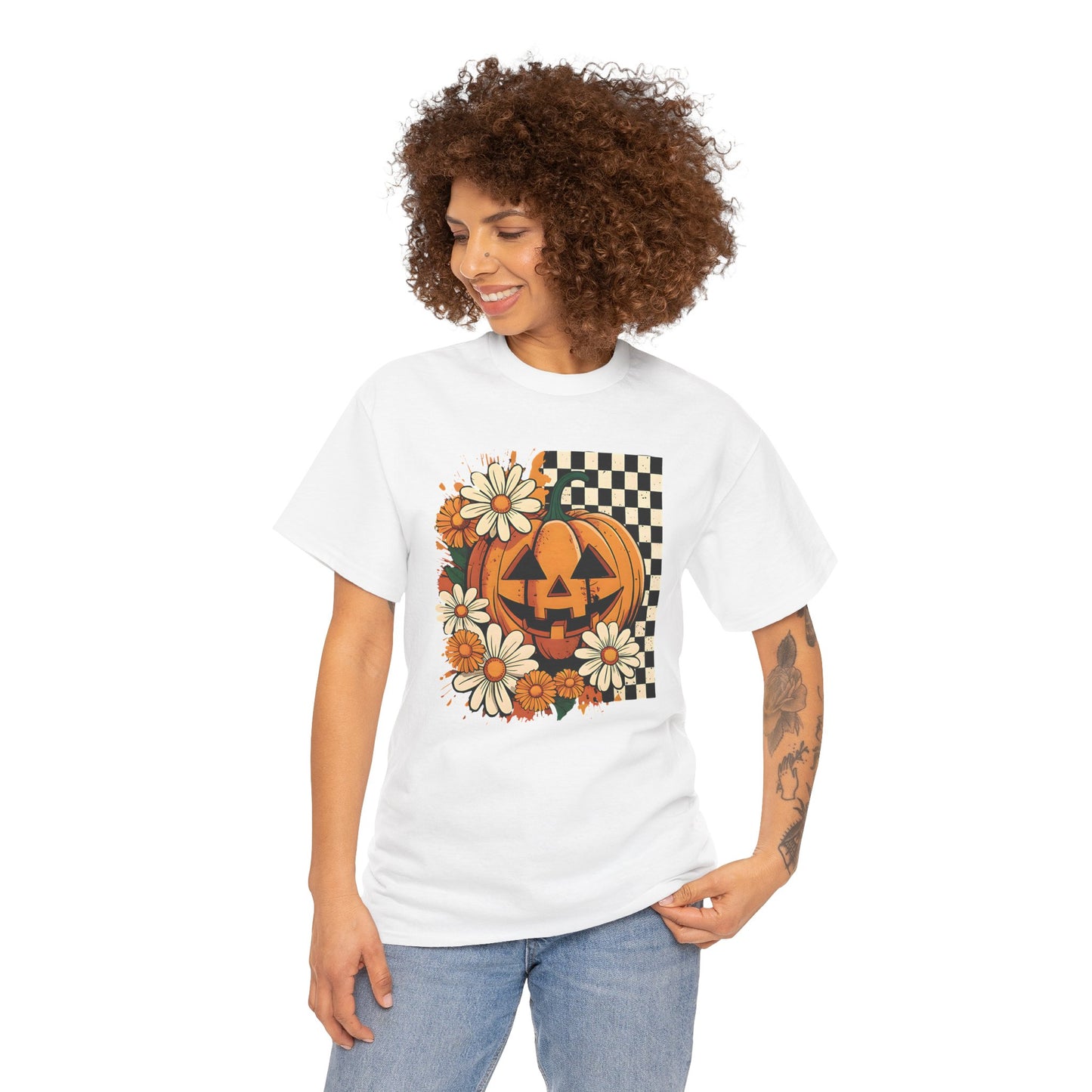 Floral Fall Pumpkin Tee