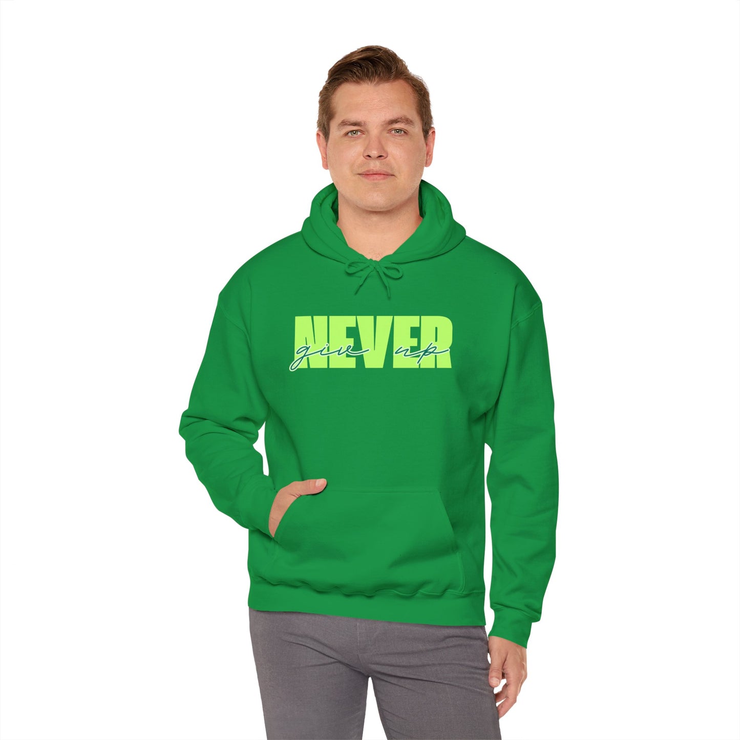 Never Give Up Hoodie – Unisex