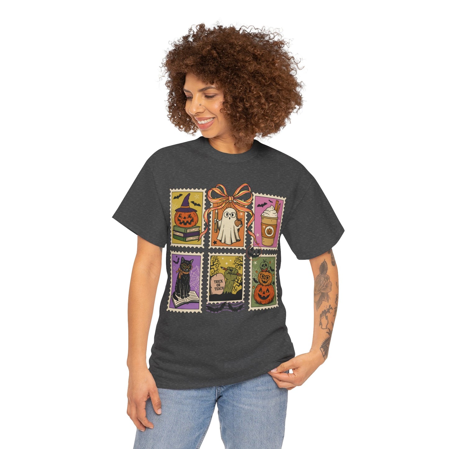 Retro Halloween Teacher Tee