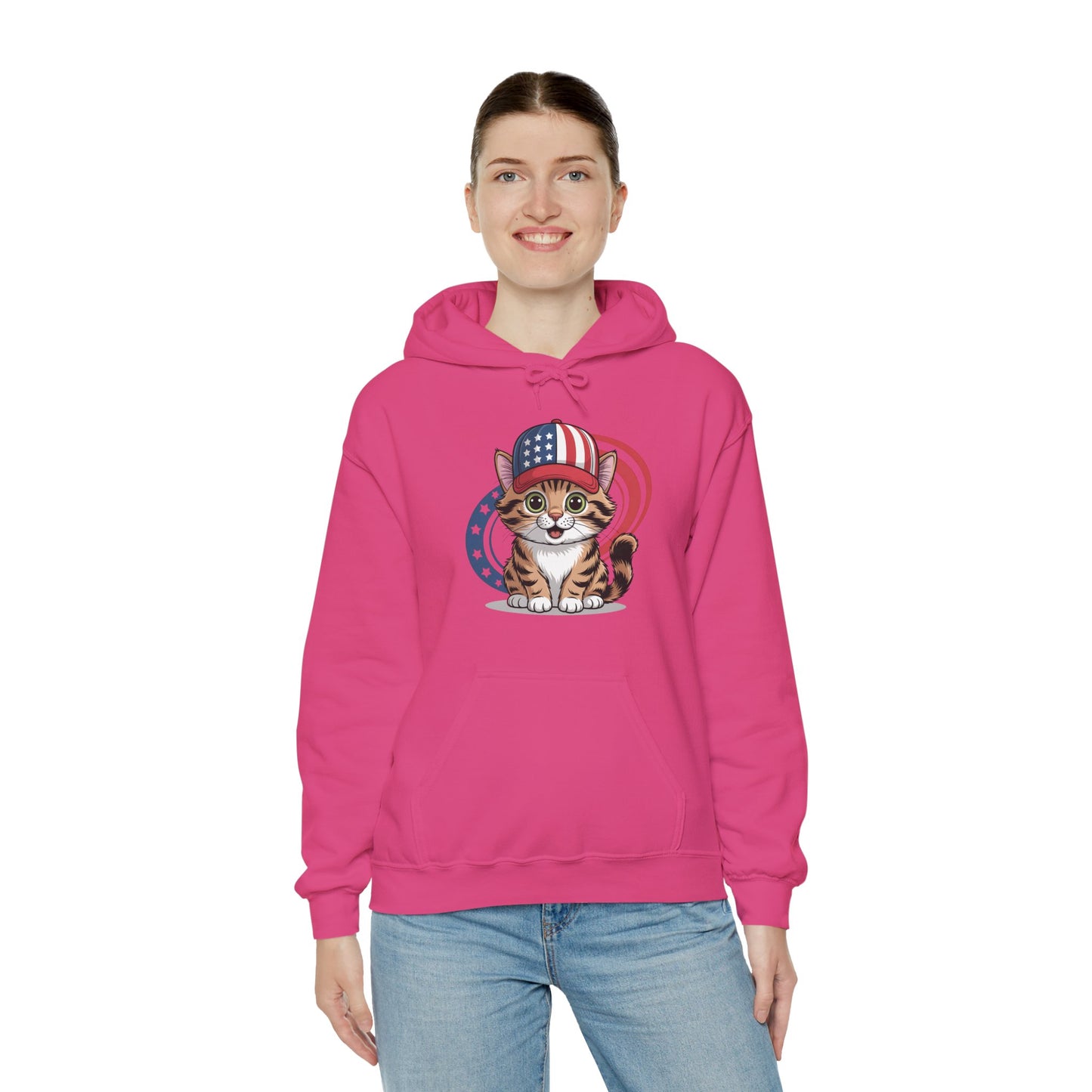 Patriotic Cat Hoodie