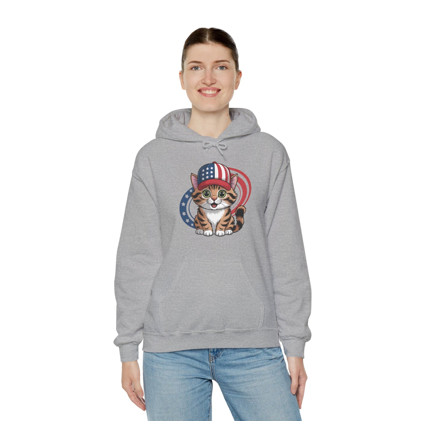 Patriotic Cat Hoodie