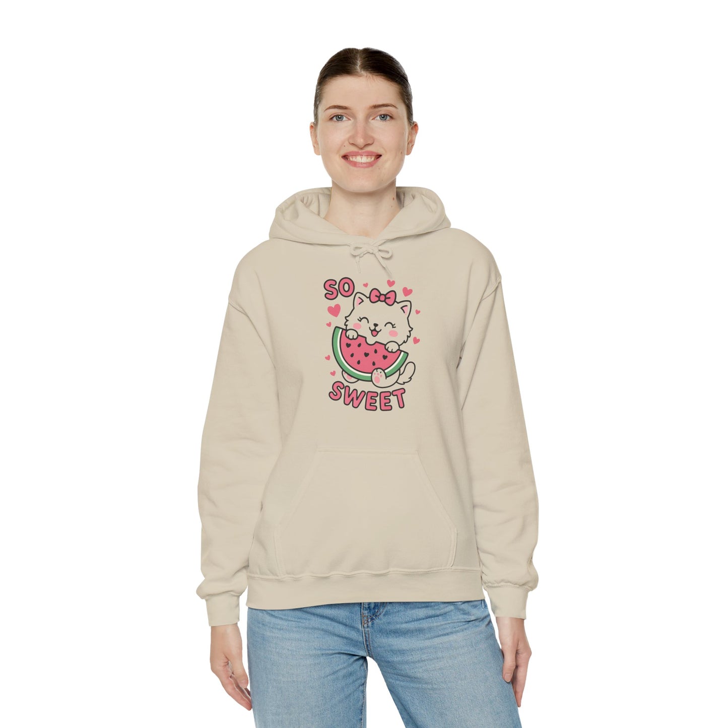 Cute Cat Watermelon Hoodie