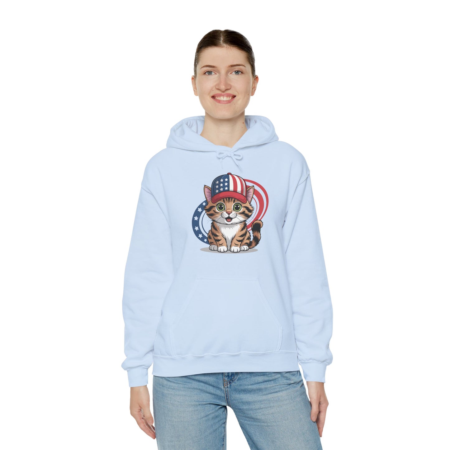 Patriotic Cat Hoodie