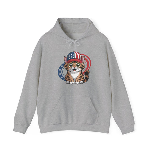 Patriotic Cat Hoodie
