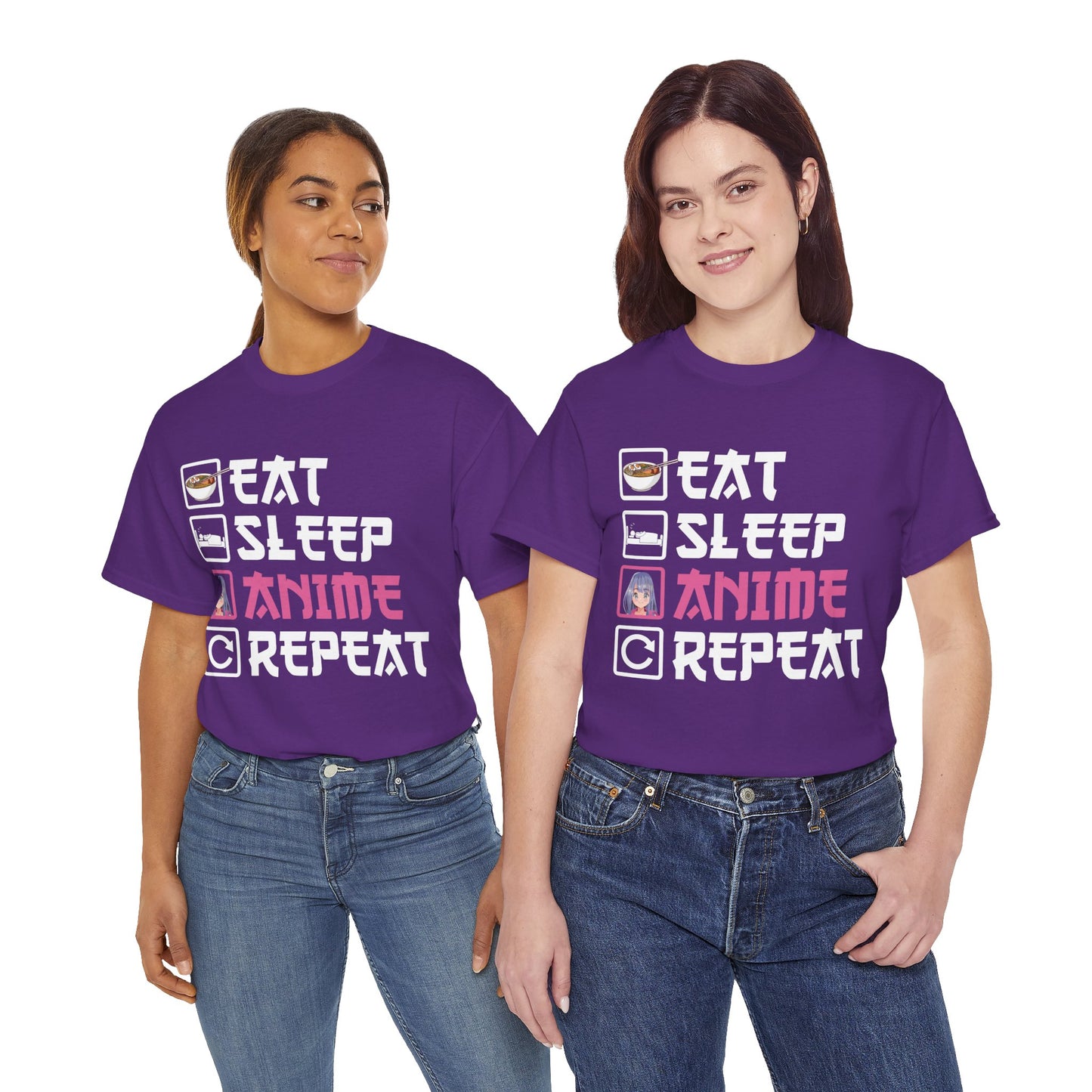 Eat Sleep Anime Repeat Tee
