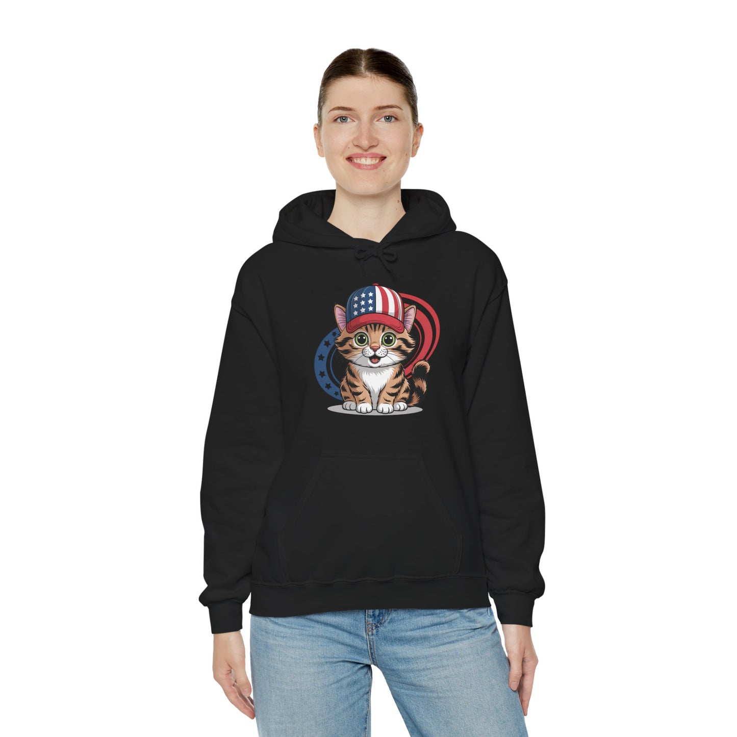 Patriotic Cat Hoodie