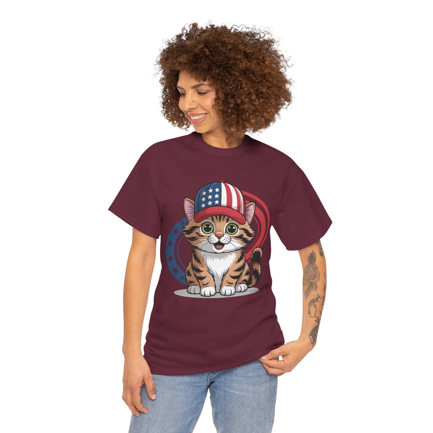 Patriotic Cat Tee
