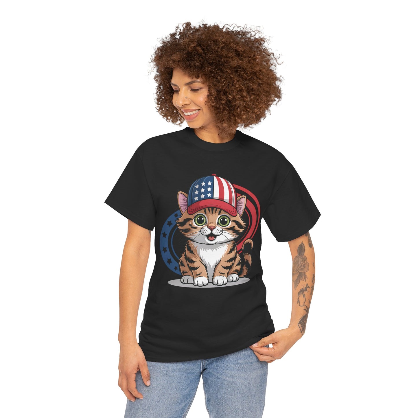 Patriotic Cat Tee