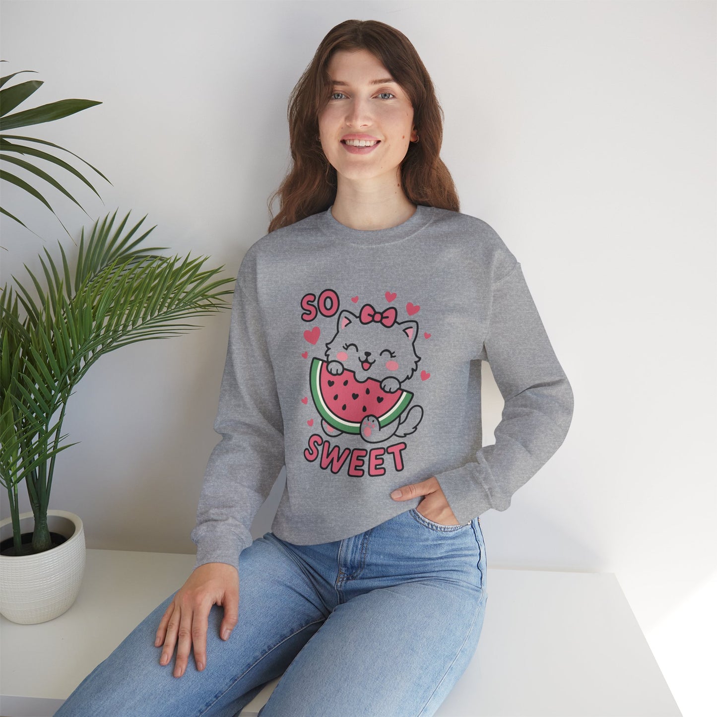 Cute Cat Watermelon Sweatshirt