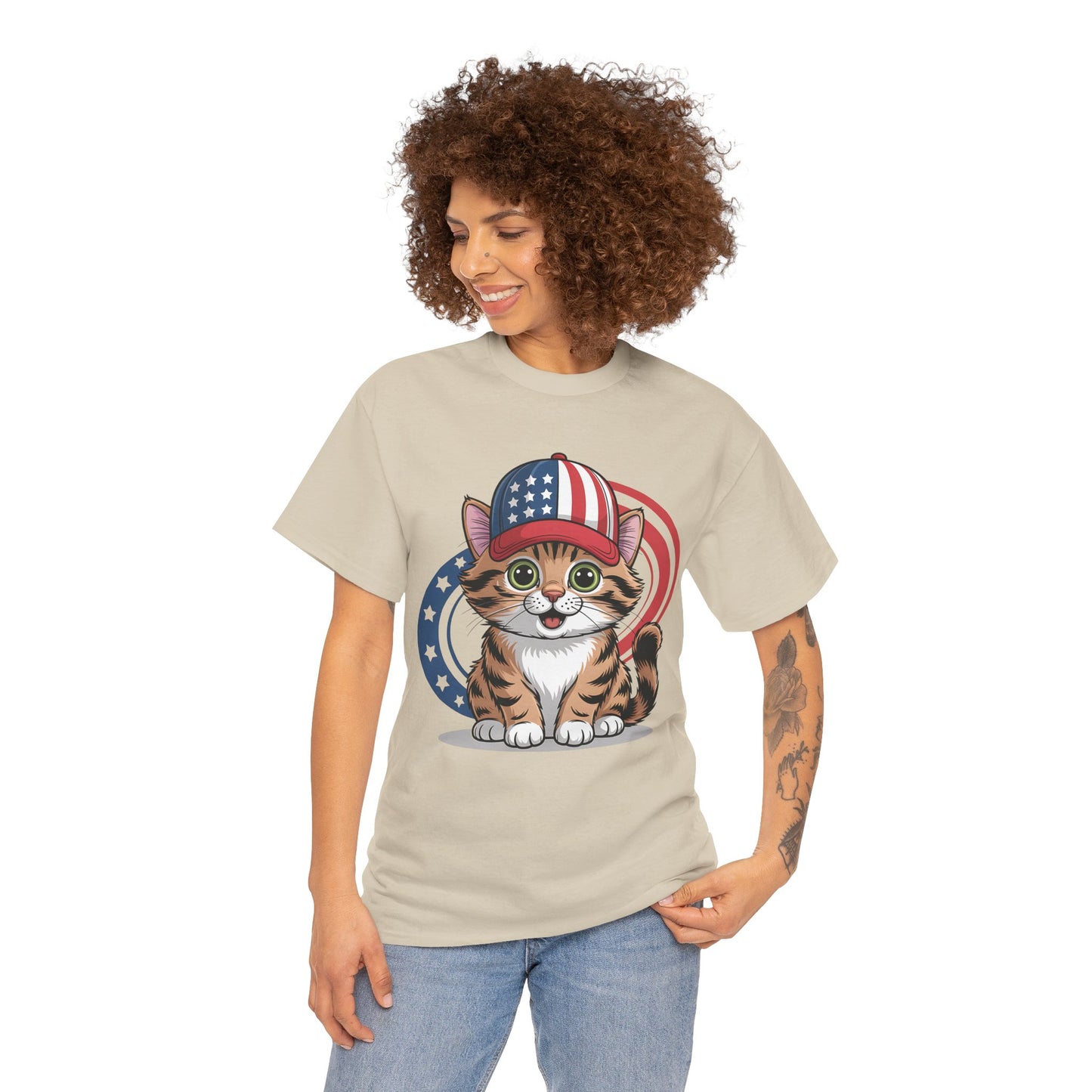 Patriotic Cat Tee