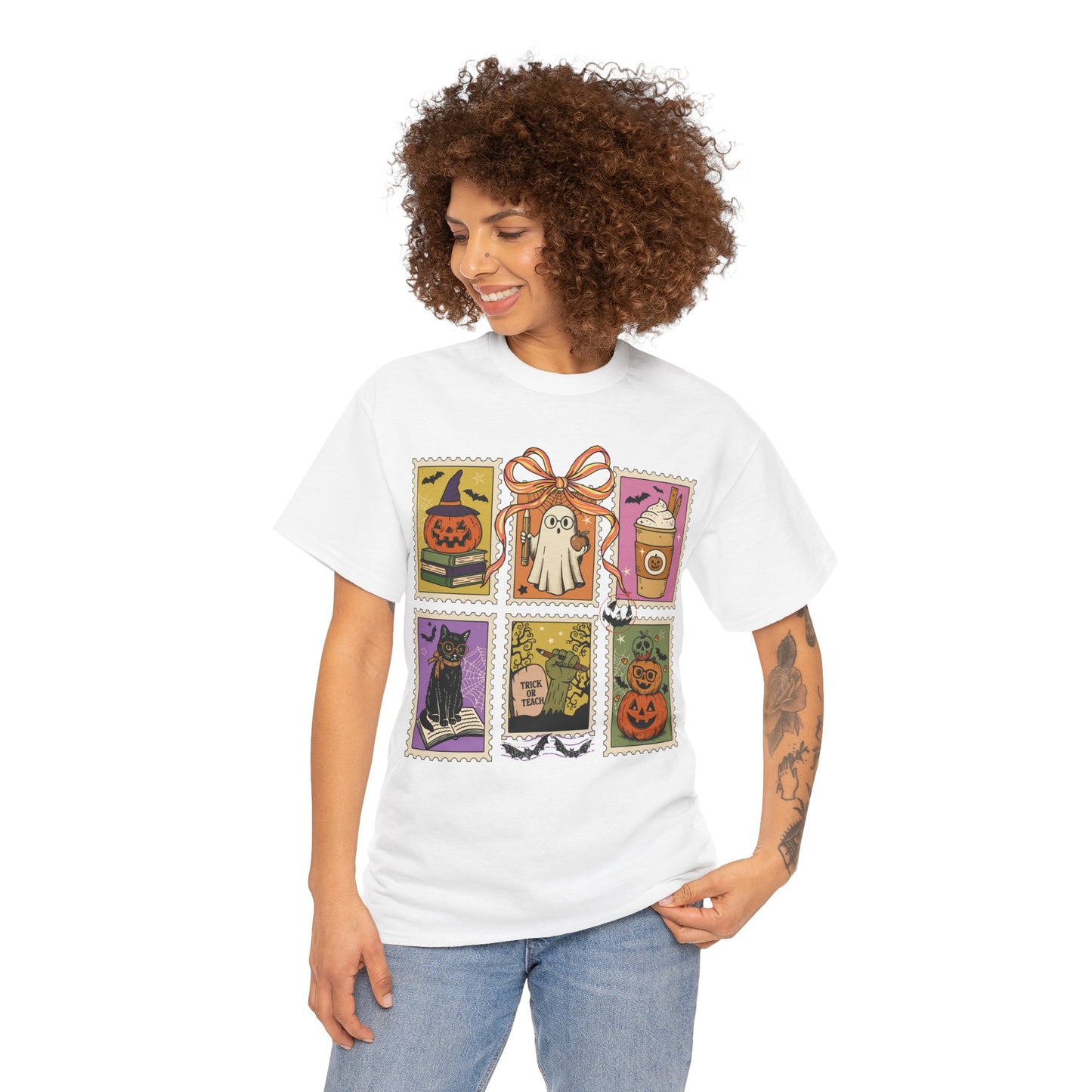 Retro Halloween Teacher Tee