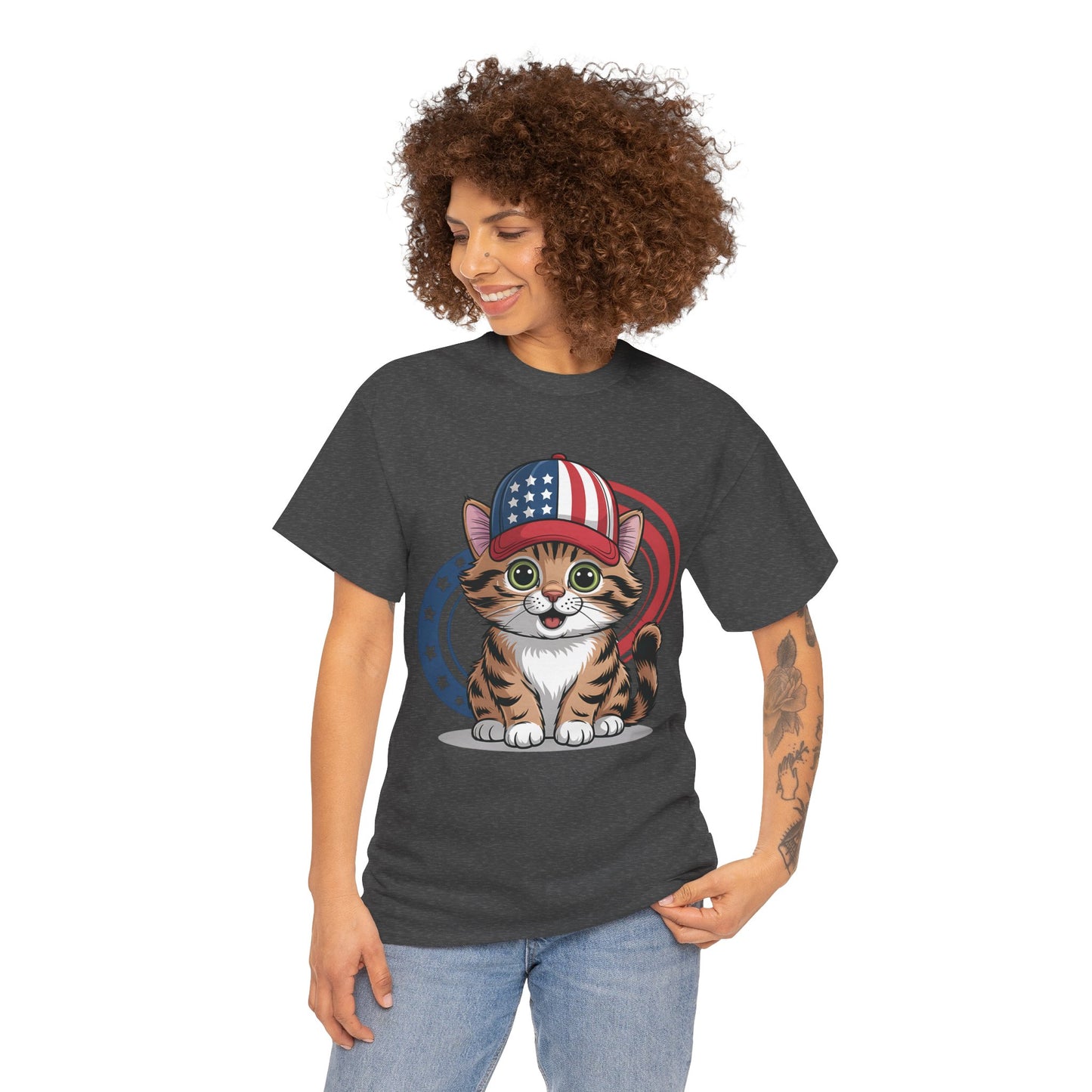 Patriotic Cat Tee