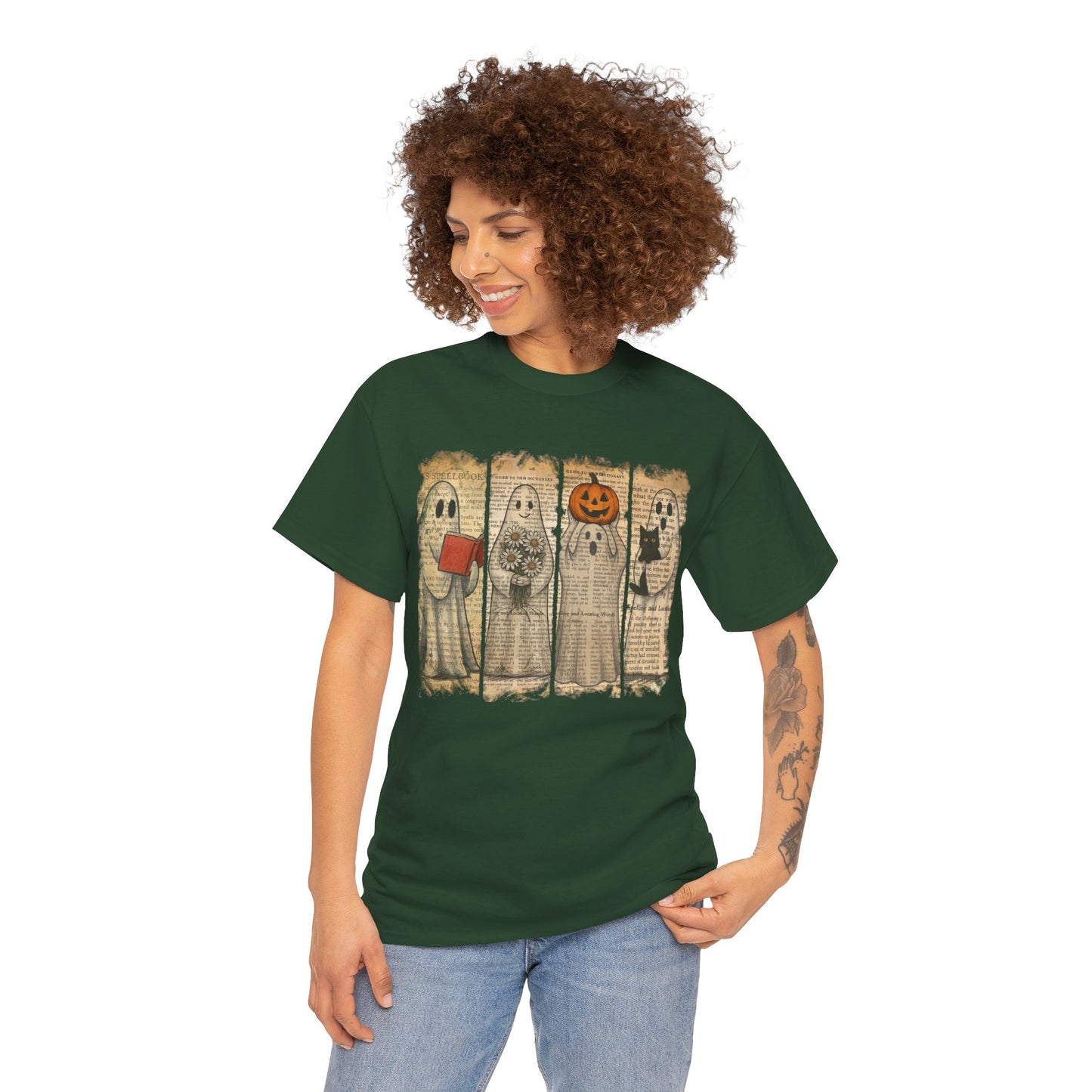 Vintage Old paper Ghost Tee