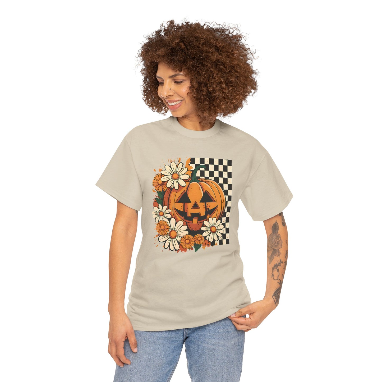 Floral Fall Pumpkin Tee