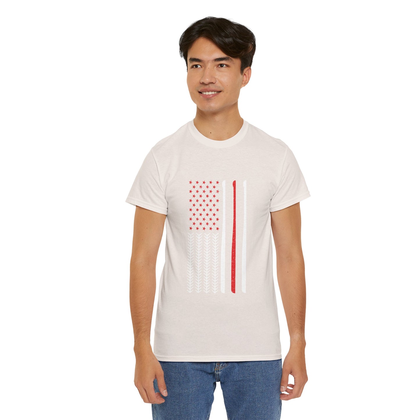 Vintage Baseball American Flag Tee