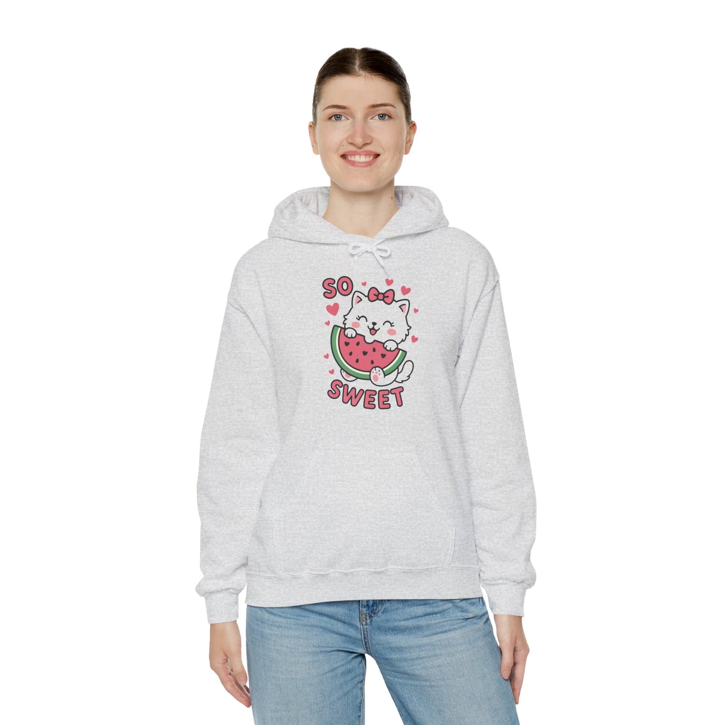 Cute Cat Watermelon Hoodie