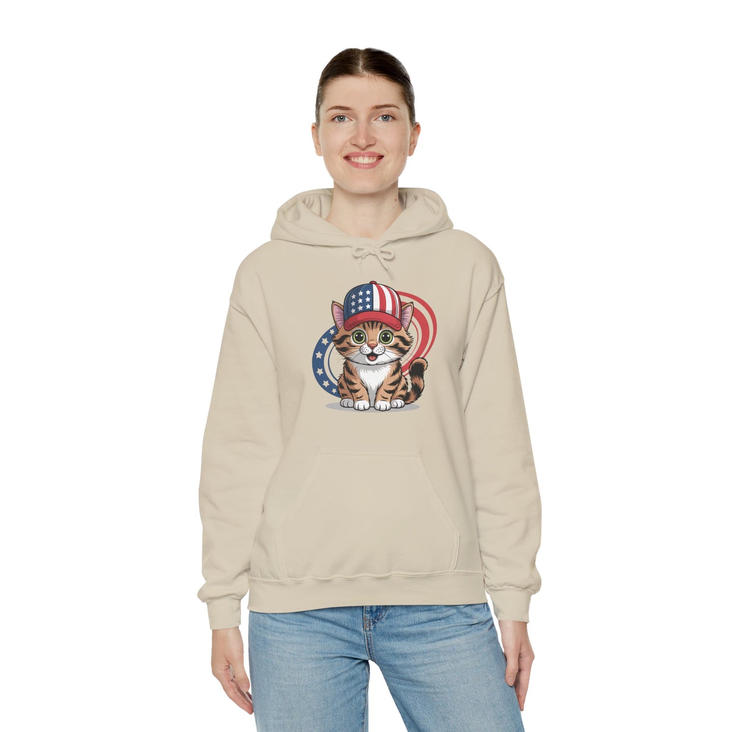 Patriotic Cat Hoodie
