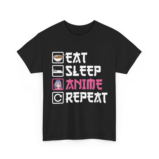 Eat Sleep Anime Repeat Tee