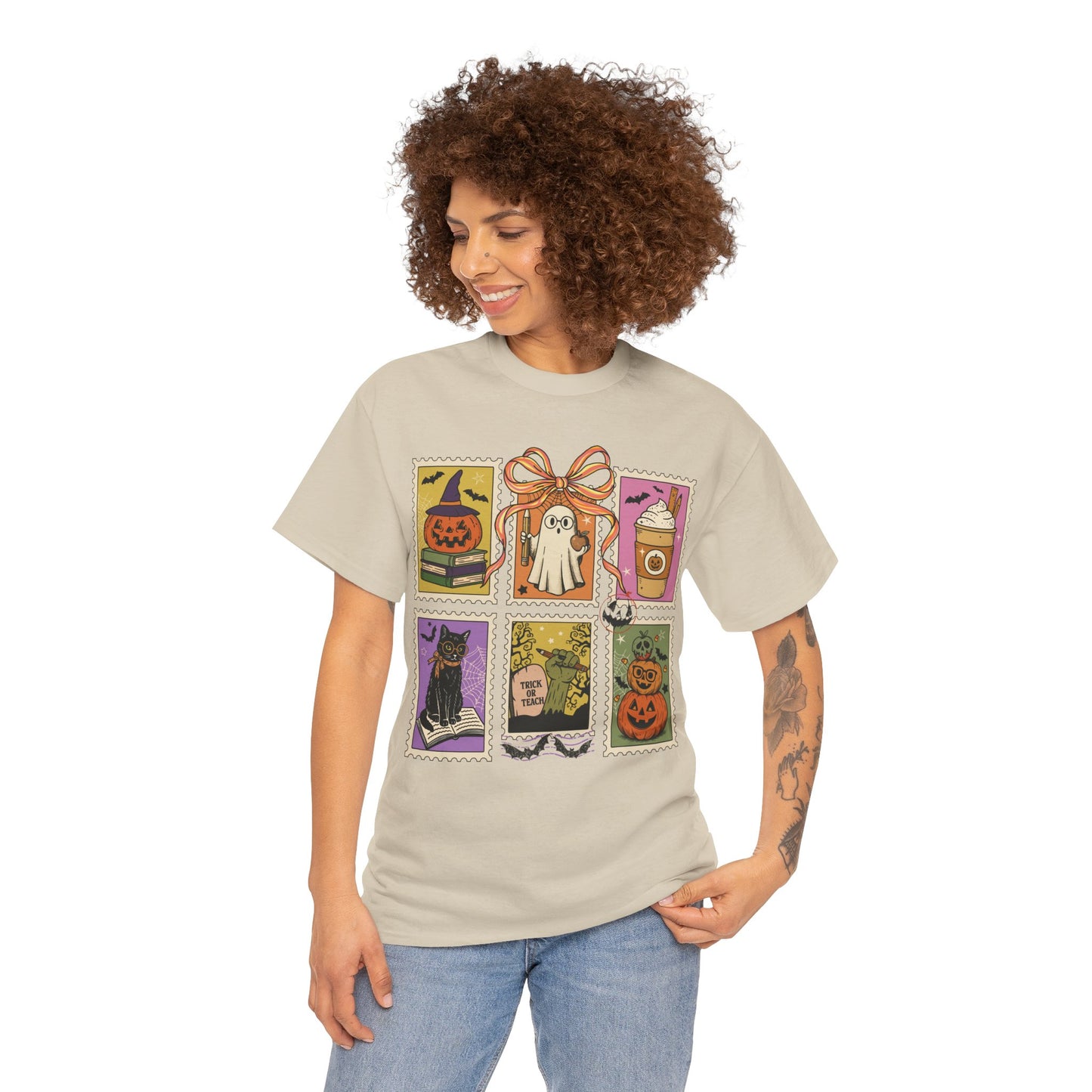Retro Halloween Teacher Tee