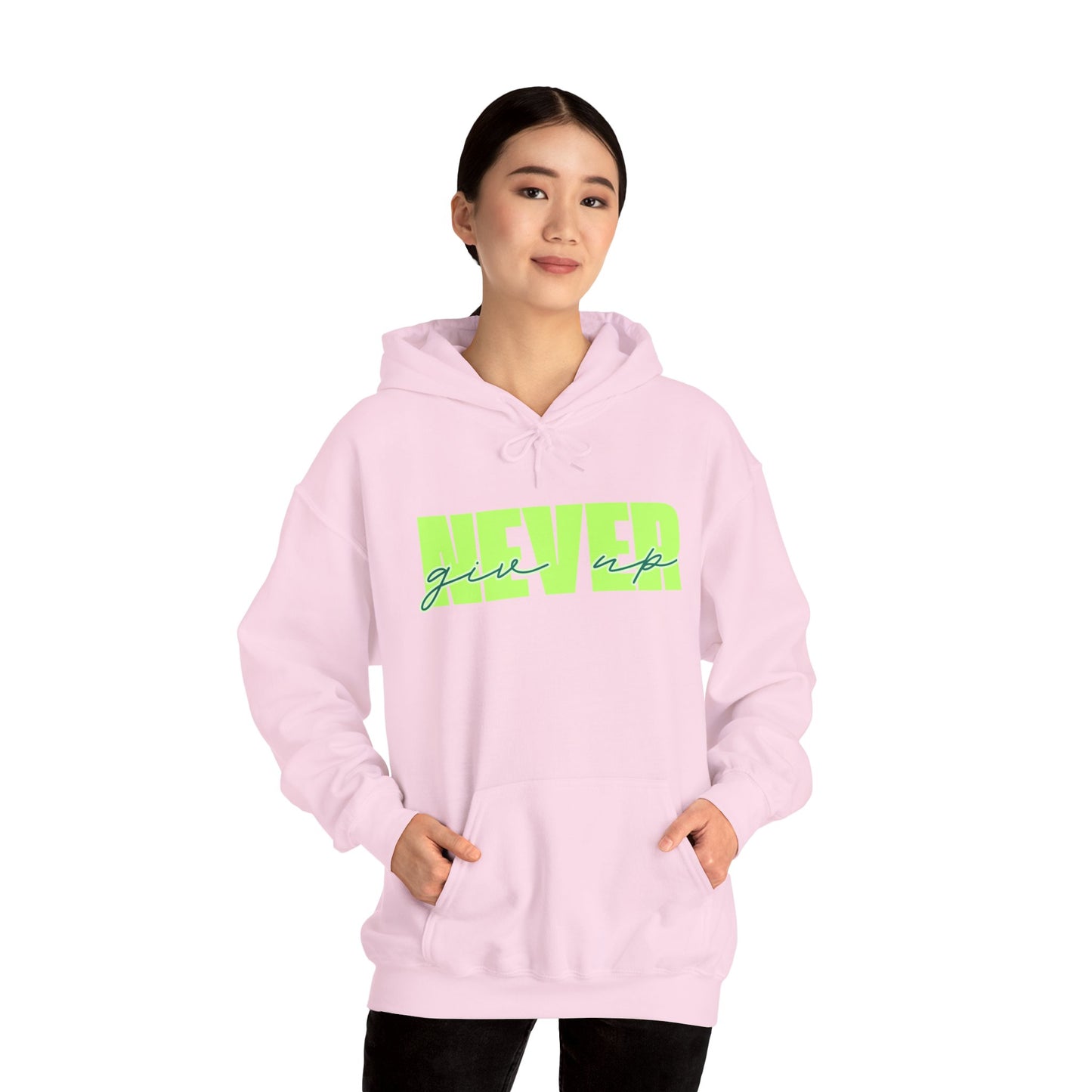 Never Give Up Hoodie – Unisex